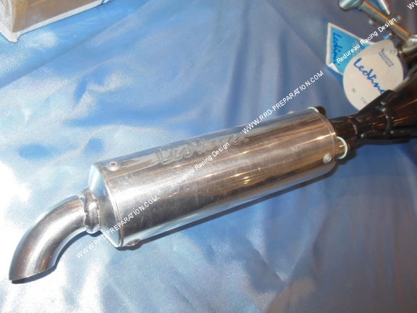 silencieux alu Pot d'échappement LEOVINCE  G1 REPLICA  Alu PEUGEOT 103 SP, MV, MVL, LM, Vogue...