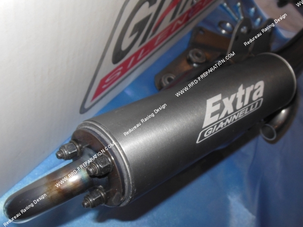 silencieux Pot d' échappement GIANNELLI EXTRA V2 pour scooter moteur PEUGEOT Horizontal Liquide (ludix, speedfight 3, jet force...)