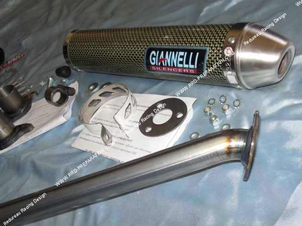silencieux Pot d'échappement GIANNELLI pour APRILIA RS & TUONO 125cc 2 temps de 1994 a 2008