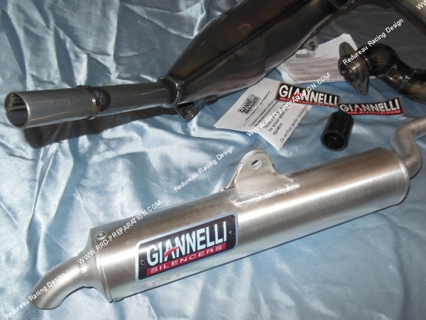 silencieux Pot d'échappement GIANNELLI pour YAMAHA TDR 125cc 2 temps moteur 4FU 1998 à 2001