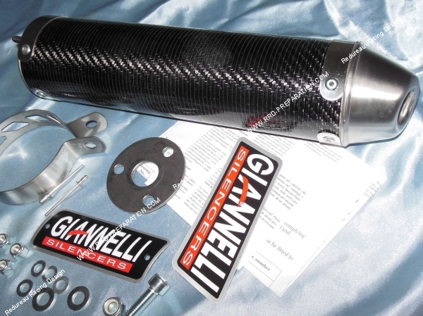 sortie obus Silencieux, cartouche pour échappement GIANNELLI passage bas pour APRILIA RS4 50cc 2010 à 2011