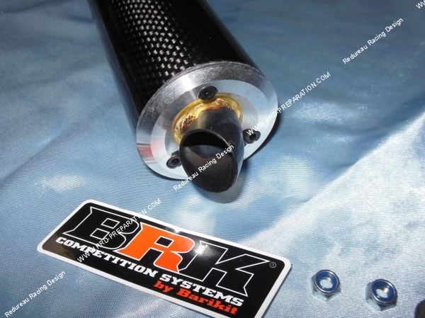 sortie Silencieux, cartouche BRK Compétition compétition 3 trous entre axe 40mm pour DERBI, minarelli am6