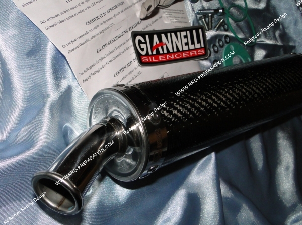 sortie silencieux carbone giannelli cagiva mito 125cc 2 temps