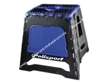Support  béquille moto POLISPORT pliable pour stand maxi 250kg couleurs bleu