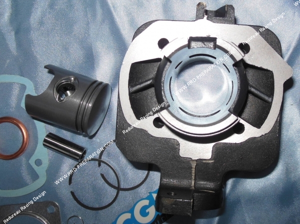 transferts Cylindre - piston sans culasse 50cc Ø40mm CGN fonte pour PEUGEOT horizontal air (ludix, speedfight 3, new vivacity,...)