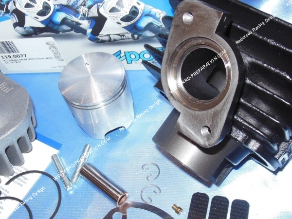 echappement Kit 70cc Ø47mm POLINI Sport fonte scooter HONDA, KYMCO, BSV, SYM...
