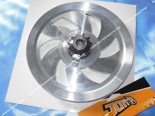 emballage plateau, poulie TUN'R aluminium avec pignon 11 dents pour MBK 51, MOTOBECANE AV10, AV7...