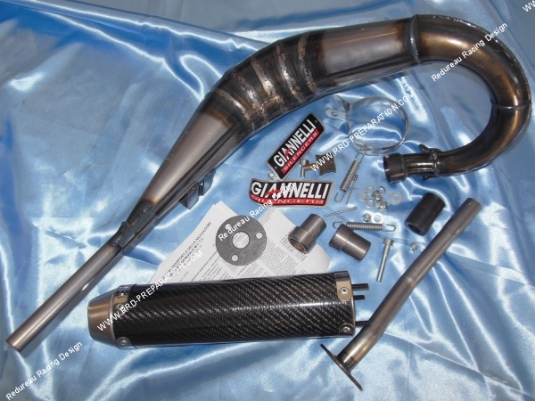 ensemble Pot d' échappement GIANNELLI passage haut pour MBK X-LIMIT et YAMAHA DT 50cc... Avant 2003