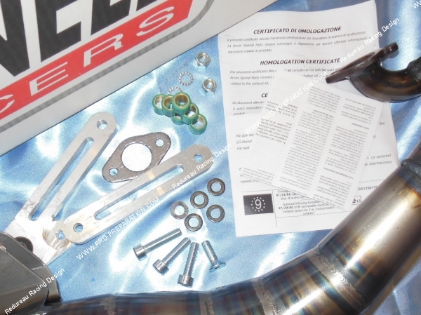 visserie Pot d' échappement GIANNELLI REVERSE pour scooter minarelli horizontal liquide (mbk nitro, yamaha aerox...)