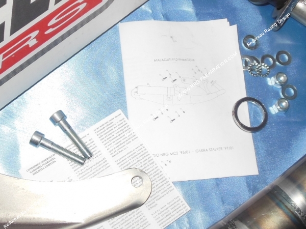 visserie Pot d' échappement GIANNELLI REVERSE pour scooter moteur PEUGEOT Horizontal Air et Liquide (ludix, speedfight 3, jet force...)