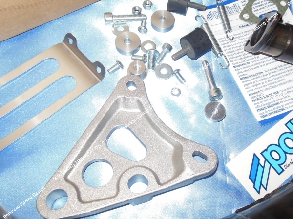 visserie Pot d' échappement POLINI Evolution 3 70cc pour scooter minarelli horizontal (nitro, aerox, ovetto, neos, ...)