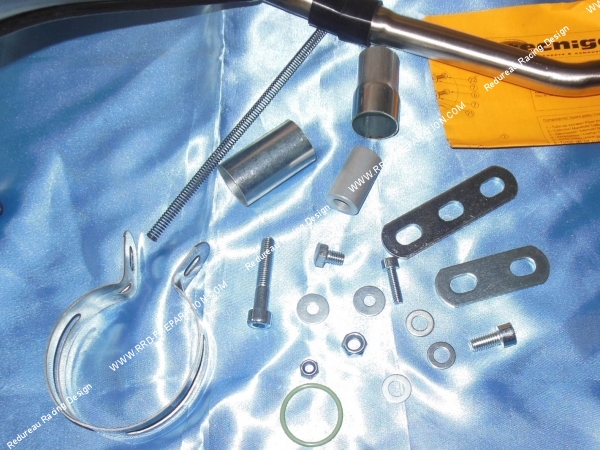 visserie Pot d' échappement TECNIGAS E-NOX passage haut pour moto PEUGEOT XP6, RIEJU RR, MRX... 50cc