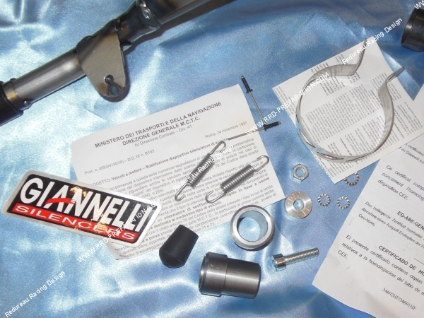 visserrie Pot d' échappement GIANNELLI passage haut pour BETA RR enduro et super-motard année 2012