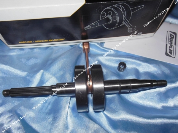 vue 1 Vilebrequin, vilo, embiellage renforcé DOPPLER S1R axe Ø10mm pour scooter minarelli vertical (booster, bws)