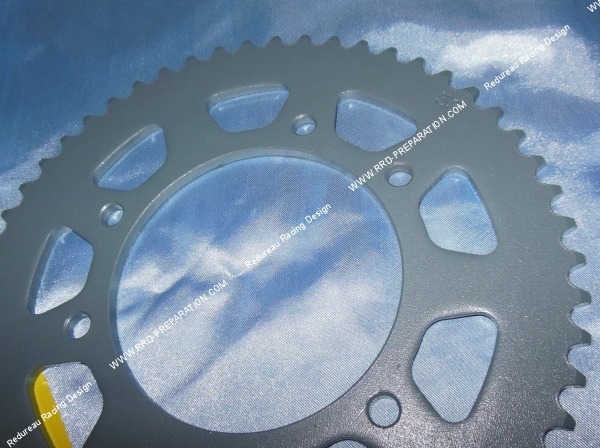 vue Couronne 53 dents en 420 pour DERBI SENDA XTREM, XRACE, DRD... 50cc a partir de 2003