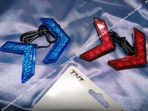 vue lampes led a coller tnt chevron chenillard
