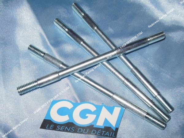 vue 1 goujon M7 X 128mm renforcé CGN pour MBK 51, motobecane av10, av7