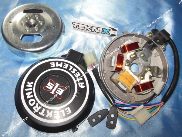 vue Allumage complet TEKNIX type origine électronique 12V pour Peugeot 103 petit cone