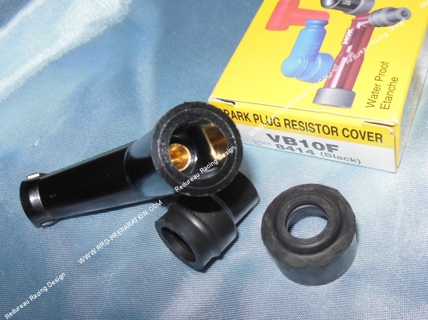 vue Anti-parasite NGK VB10F résistance 10kΩ pour bougie sans olive (modèle long)