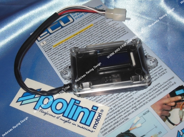 vue Boîtier CDI ECU POLINI maxi-scooter 4 temps YAMAHA X-MAX 125, MBK CITYLINER 125, HONDA SH 125, PIAGGIO VESPA...