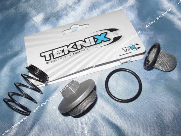 vue Bouchon de vidange complet TEKNIX pour scooter 50cc, maxi-scooter 125cc 4 temps GY6 139QMB  152QMI...