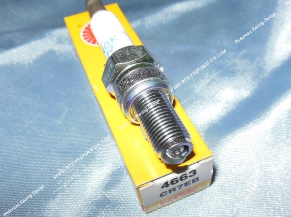 vue Bougie culot long NGK CR7EB (indice chaud)