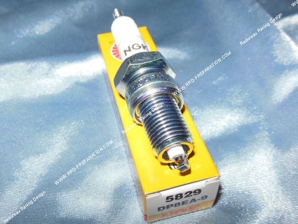 vue Bougie culot long NGK DP8EA-9 (indice chaud)
