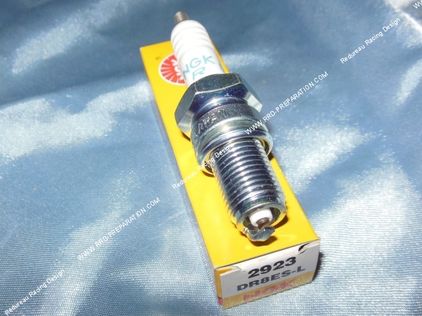 vue Bougie culot long NGK DR8ES-L (indice chaud)