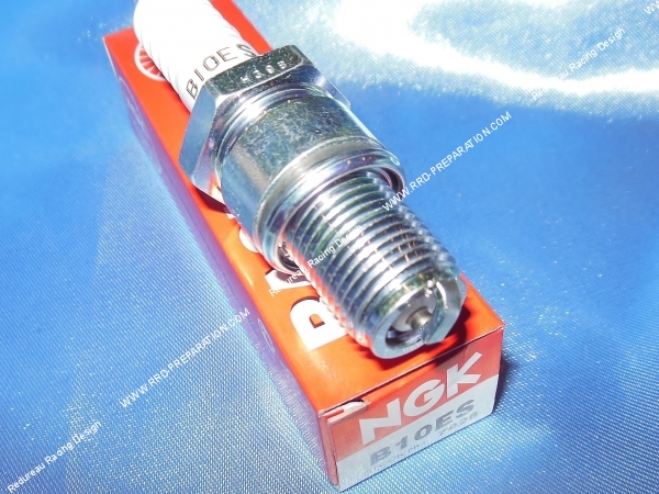 vue Bougie culot long NGK Racing B10ES (indice froid)