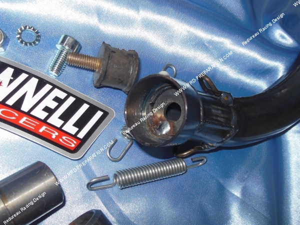 vue bride Pot d' échappement GIANNELLI passage haut pour MBK X-LIMIT et YAMAHA DT 50cc... Avant 2003