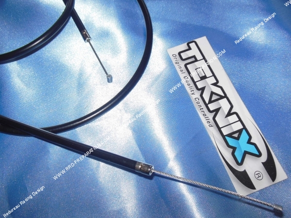 vue Câble transmission compteur  entraîneur TEKNIX deux parties pour scooter MBK Nitro, YAMAHA Aerox... avant 2004