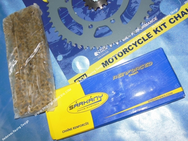 vue chaine Kit chaîne SARKANY 420  13X53 MBK X-LIMIT et YAMAHA DTR50 2003 a 2004
