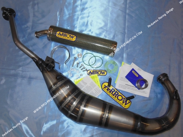 vue échappement ARROW Racing pour CAGIVA MITO 125cc 2 temps 1994 a 2006