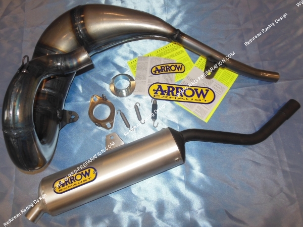 vue échappement ARROW Racing pour HONDA CRM 125cc 2 temps 1989 a 1998
