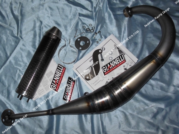 vue échappement GIANNELLI passage bas pour APRILIA RS4 50cc 2010 à 2011