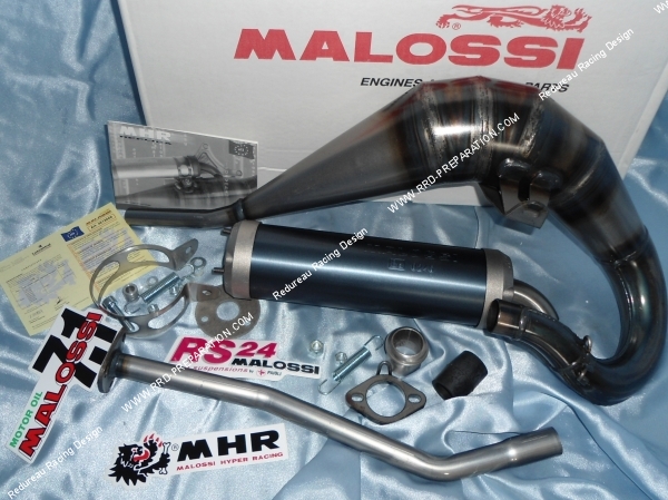 Vue échappement MALOSSI MHR SUPERMOTO Replica passage haut pour DERBI DRD