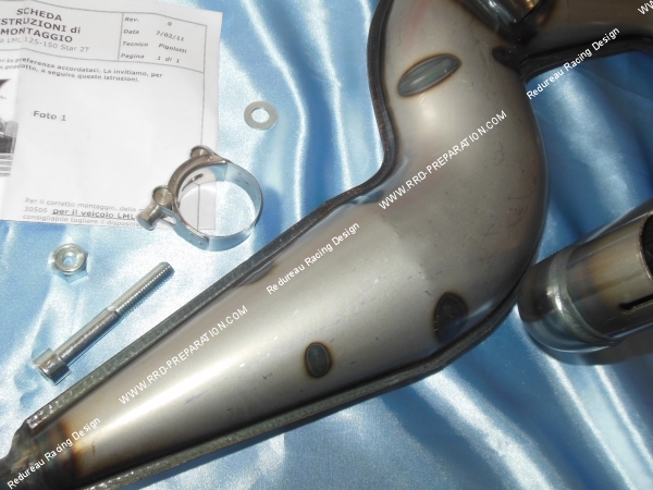 vue Corp de pot d'échappement GIANNELLI pour PIAGGIO VESPA PX, LML STAR 125  150cc 2 temps