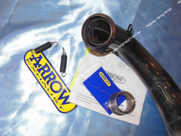 vue Corps d'échappement seul ARROW RACING pour CAGIVA MITO 125cc 2 temps 1994 a 2006 version homologuée