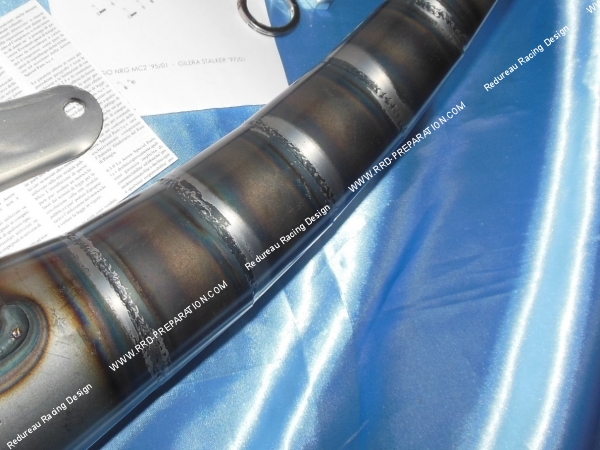 vue corps Pot d' échappement GIANNELLI REVERSE pour scooter moteur PEUGEOT Horizontal Air et Liquide (ludix, speedfight 3, jet force...)