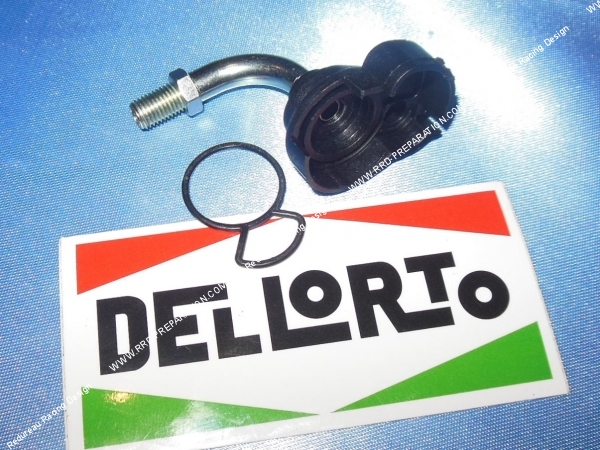 vue Couvercle de boisseau pour carburateur DELLORTO PHVA avec sortie tube coudé 90°