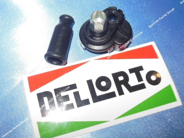 vue Couvercle de boisseau pour carburateur DELLORTO PHVA avec sortie tube droit