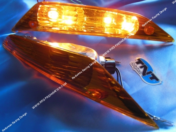 vue Clignotants avant type origine TNT Original scooter PIAGGIO ZIP à partir de 2001