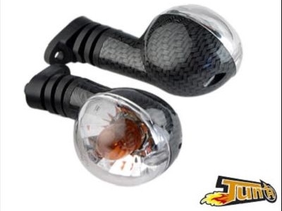 vue Clignotants TUN’R couleurs au choix homologués pour scooter PEUGEOT LUDIX et mécaboite XPS, XP6, XR6...
