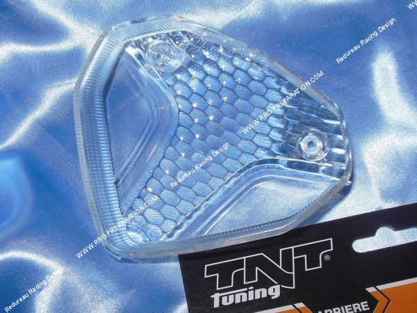 vue Cabochon feu arrière transparent TNT Tuning pour scooter MBK NITRO, YAMAHA AEROX 2013