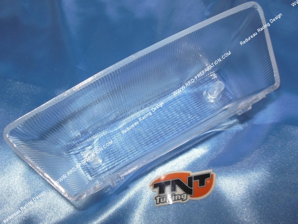 vue Cabochon feu arrière transparent TNT TUNING pour scooter MBK STUNT et YAMAHA SLIDER
