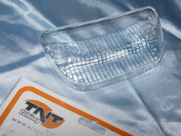vue Cabochon feu arrière transparent TNT TUNING pour scooter PIAGGIO NRG