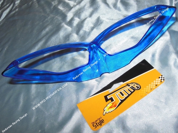 vue Cache optique, enjoliveur de feu avant TUN'R bleu transparent pour MBK Nitro, YAMAHA Aerox...
