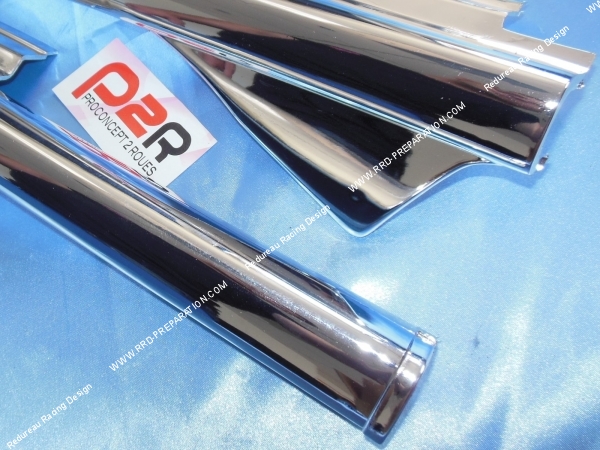 vue Capotage de fourche P2R chromé PEUGEOT 103 MVL ( droite et gauche )