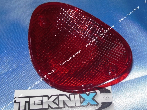 vue Capuchon, cabochon de feu arrière rouge TEKNIX pour Piaggio Liberty 50cc