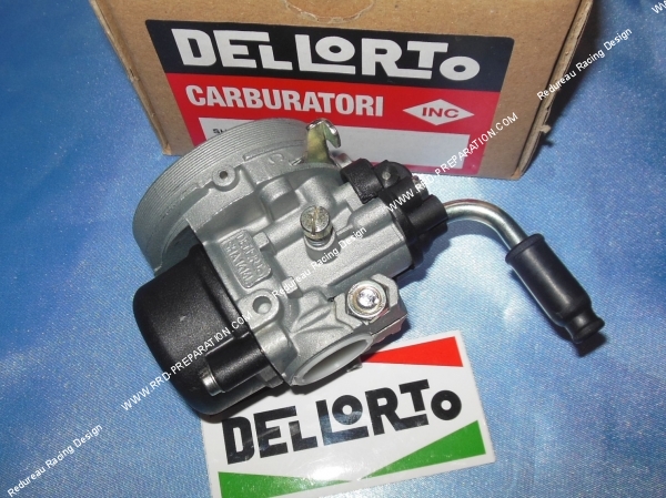 vue Carburateur DELLORTO SHA 14.14 L starter à levier sans graissage séparé